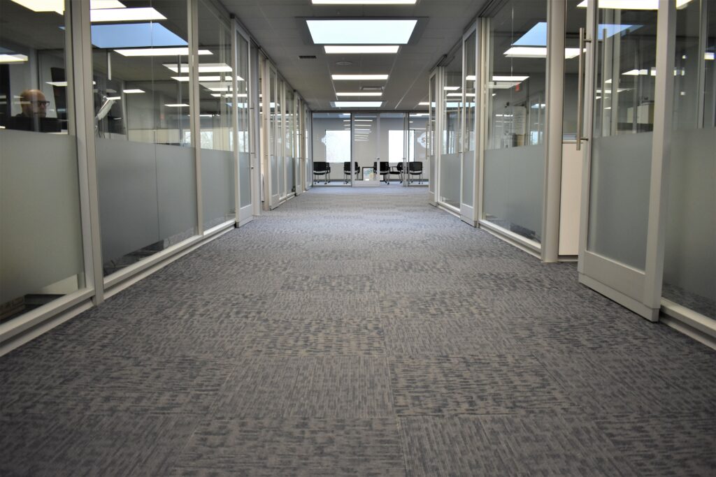 EJP Expansive Commercial Office Space with Carpet Tile Flooring
